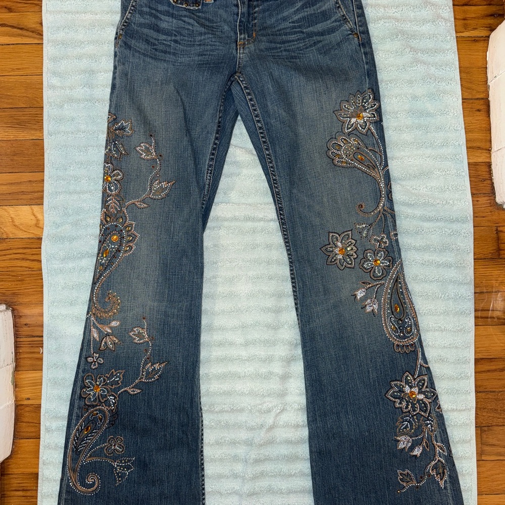 Express X2 Gemstone Floral Women's Jeans 27
